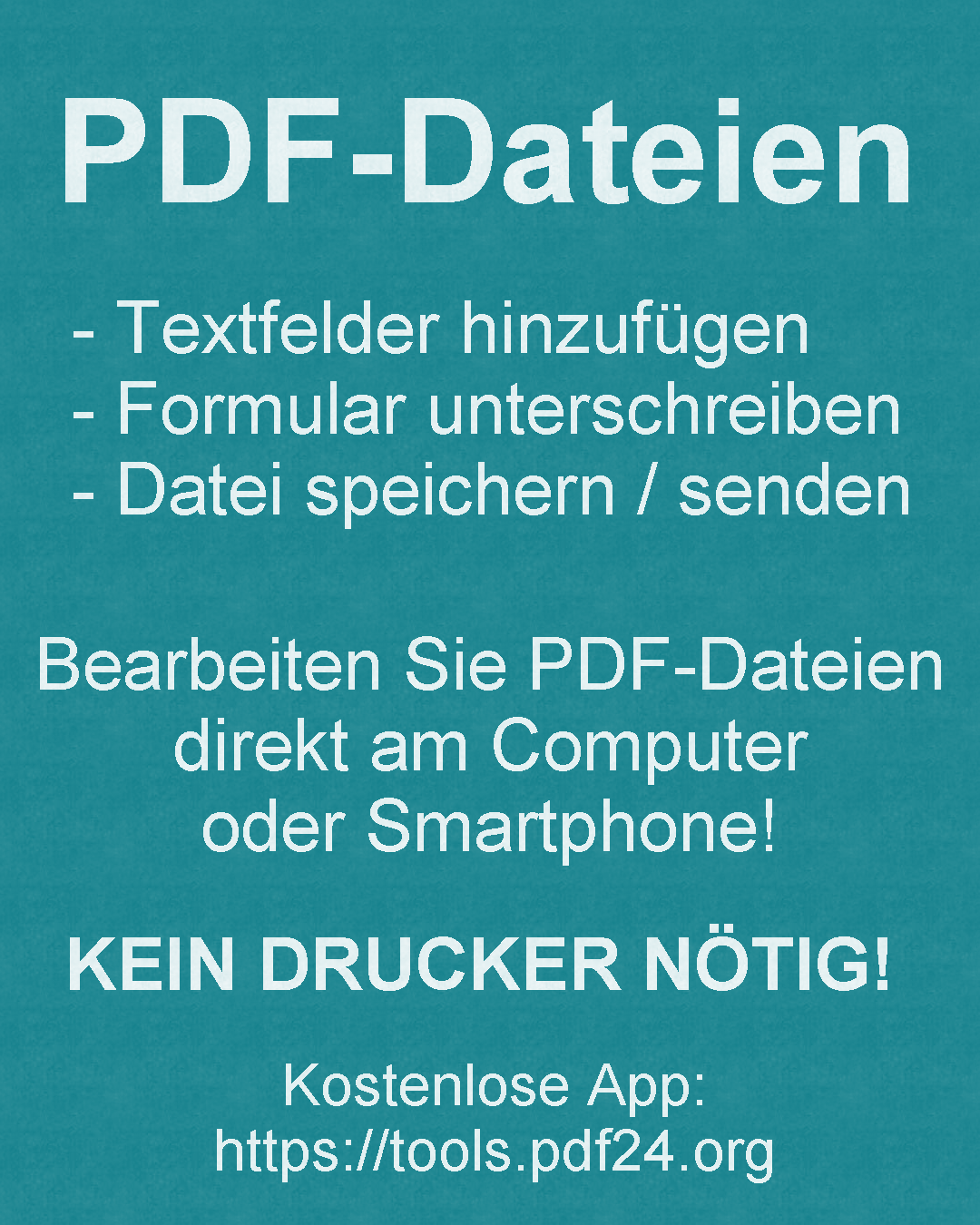 PDF-Formular ausfüllen und unterschreibem